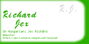 richard jex business card