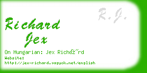 richard jex business card